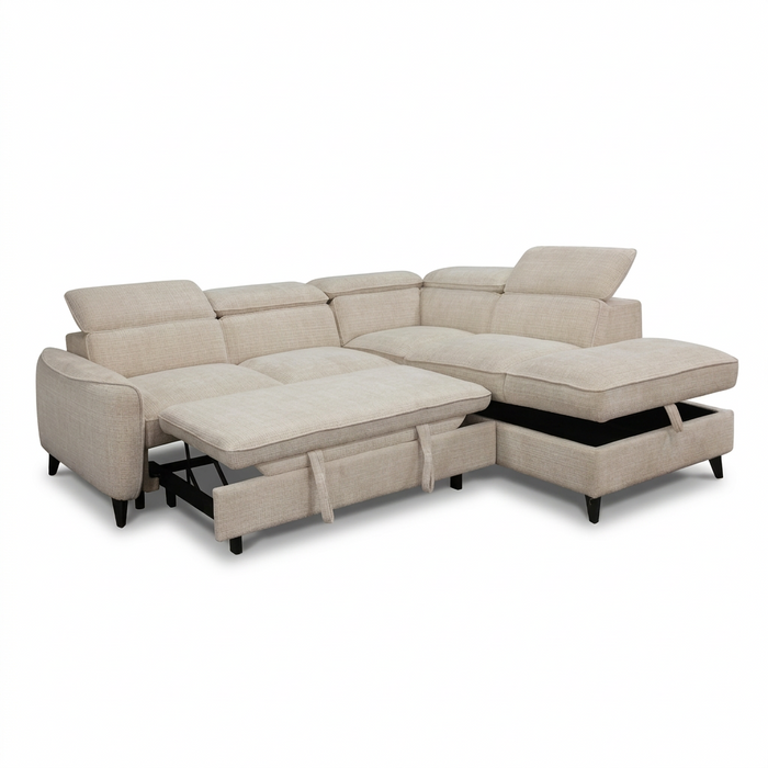 Selma Sofa Bed with Storage Chaise
