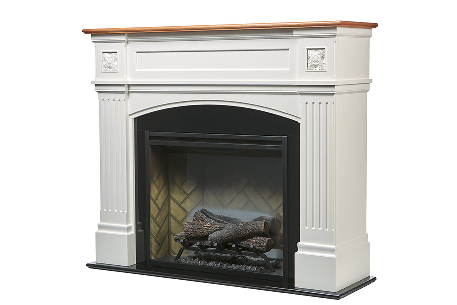 Windelsham Mantel 2kW Electric Fireplace | White Oak