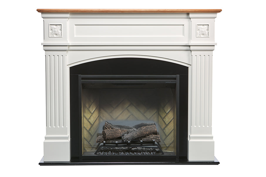 Windelsham Mantel 2kW Electric Fireplace | White Oak