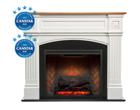 Windelsham Mantel 2kW Electric Fireplace | White Oak