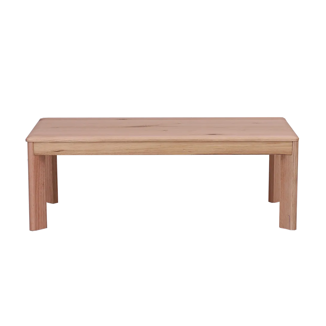 Wooden table on a white background
