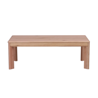 Wooden table on a white background