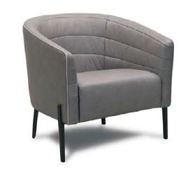 Zurich Chair - Leather Charcoal