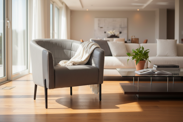 Zurich Chair - Leather Charcoal