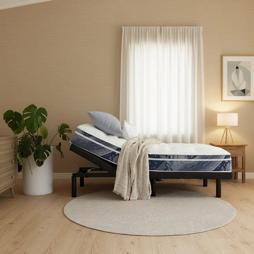 Mi Life Delta Wave Adjustable Bed & Mattress Package | Queen
