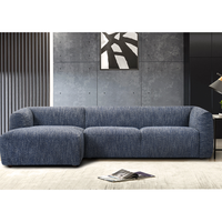 Amalia 3 Seater LHF Chaise | Royal Blue