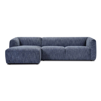 Amalia 3 Seater LHF Chaise | Royal Blue