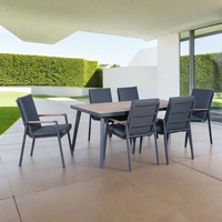 Arletter 7 Piece Outdoor Dining Set | Charcoal