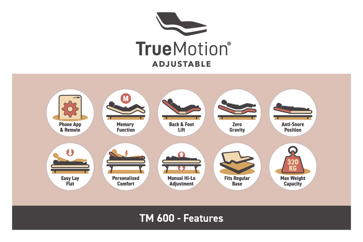 True Motion 600 Adjustable Base