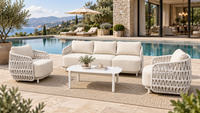Eden Outdoor 4-Piece Triple Lounge Set