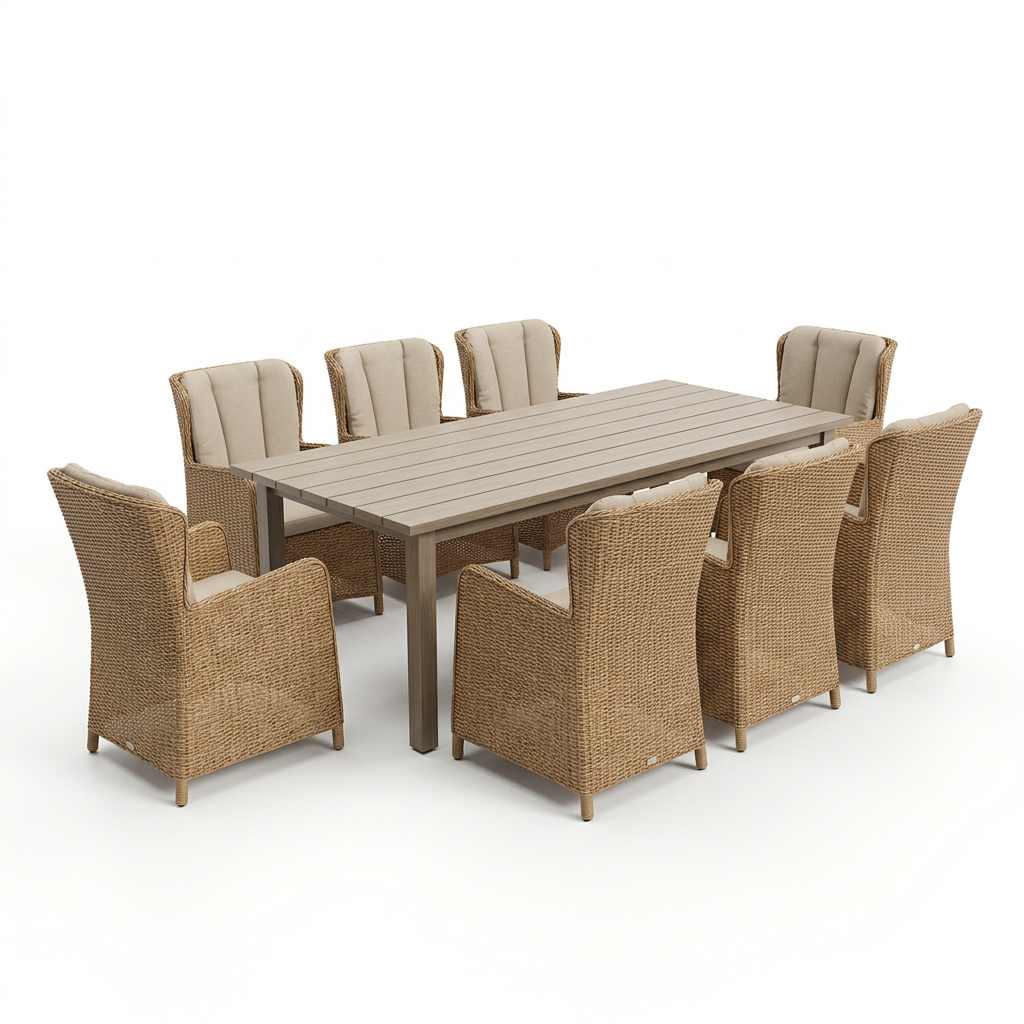 Florence 9-Piece Outdoor Dining Set