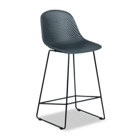 Gardenia Outdoor Bar Stool | Gunmetal