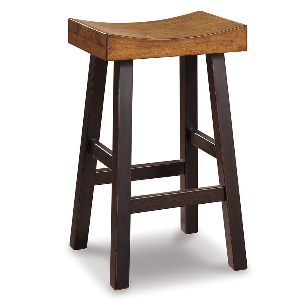 Glosco Large Stool | Brown and Timber – MacLeod's Furniture
