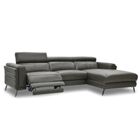 Avitus Electric Corner Chaise Recliner Lounge | Lead Grey