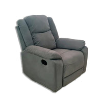 Lena Manual Recliner Chair|Charcoal