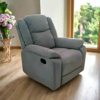 Lena Manual Recliner Chair|Charcoal