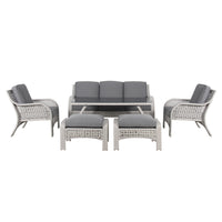 Linda 6 Piece Outdoor Low Dining Setting