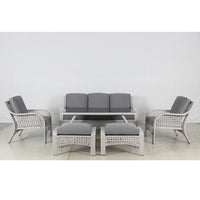 Linda 6 Piece Outdoor Low Dining Setting