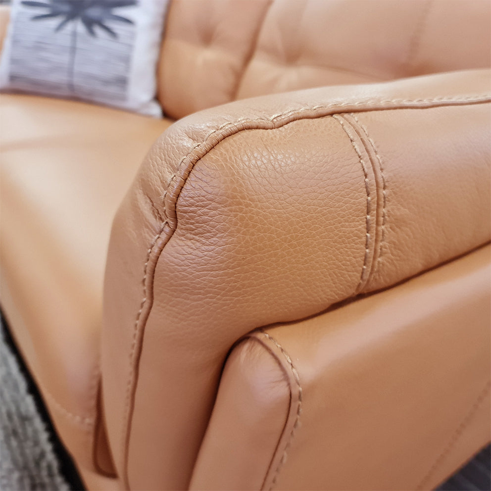 Maurice 2 Seater Leather Sofa | Marmalade