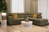 Odelia Corner Sofa Bed with Storage Ottoman
