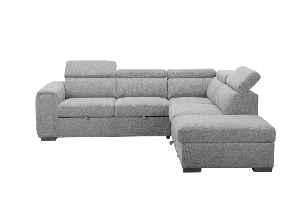Odelia Corner Sofa Bed with Storage Ottoman
