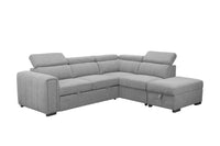 Odelia Corner Sofa Bed with Storage Ottoman