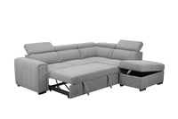 Odelia Corner Sofa Bed with Storage Ottoman