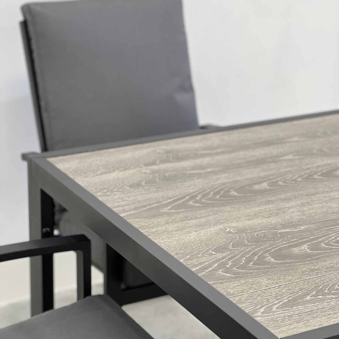 Ekaterina Outdoor Dining Table 2170 | Gunmetal