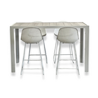 Gardenia Outdoor Bar Stool | White