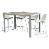 Gardenia Outdoor Bar Stool | White