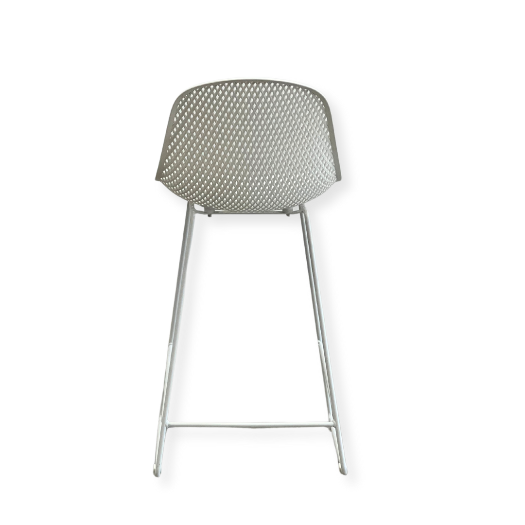 Gardenia Outdoor Bar Stool | White