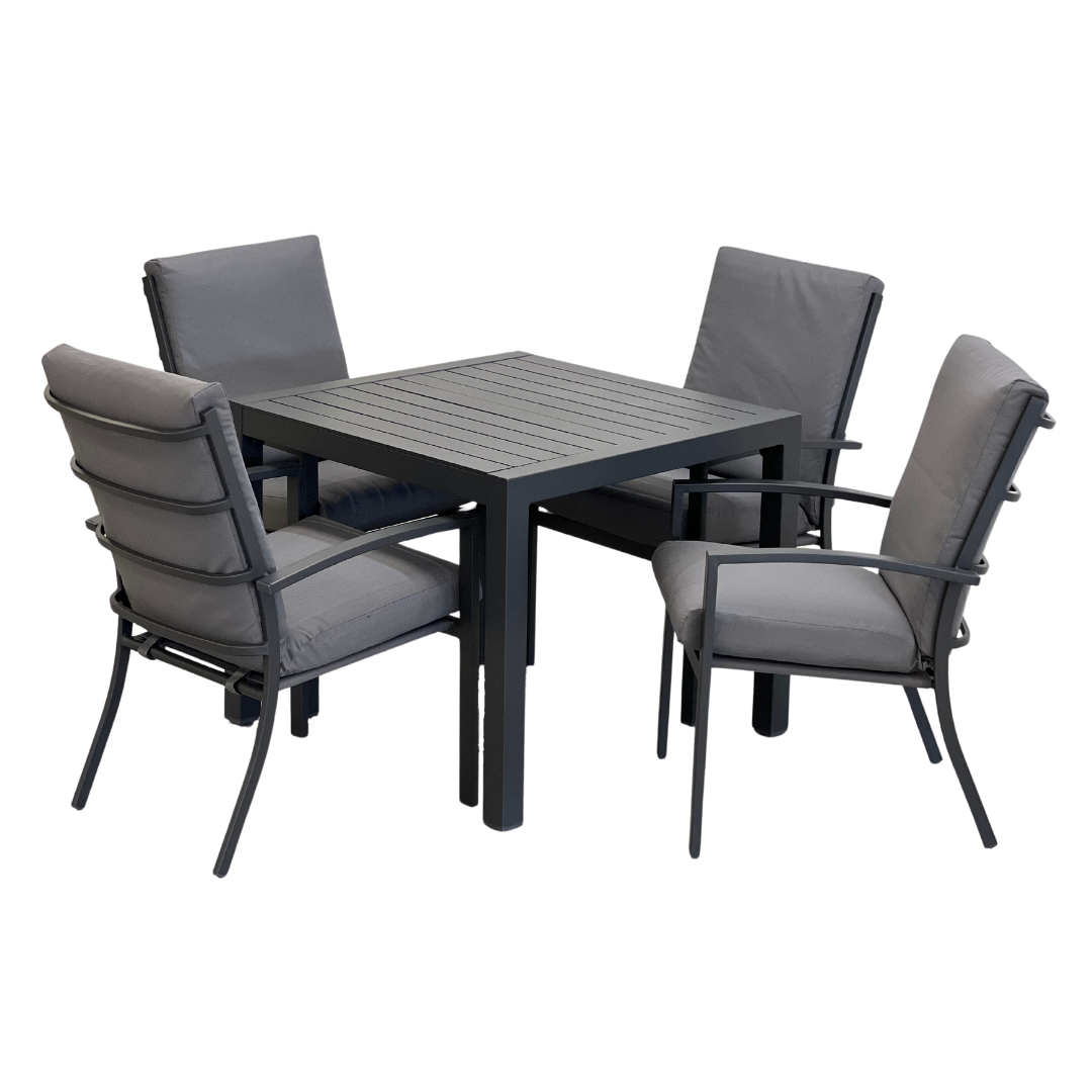 Matzo Outdoor Table Square 900 x 900 Grey