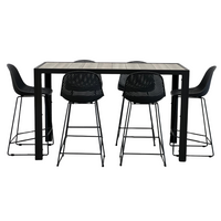 Gardenia Outdoor Bar Stool | Gunmetal