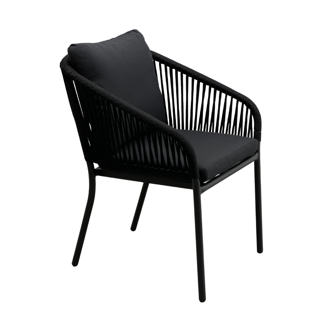 Java Black Outdoor Dining Chair