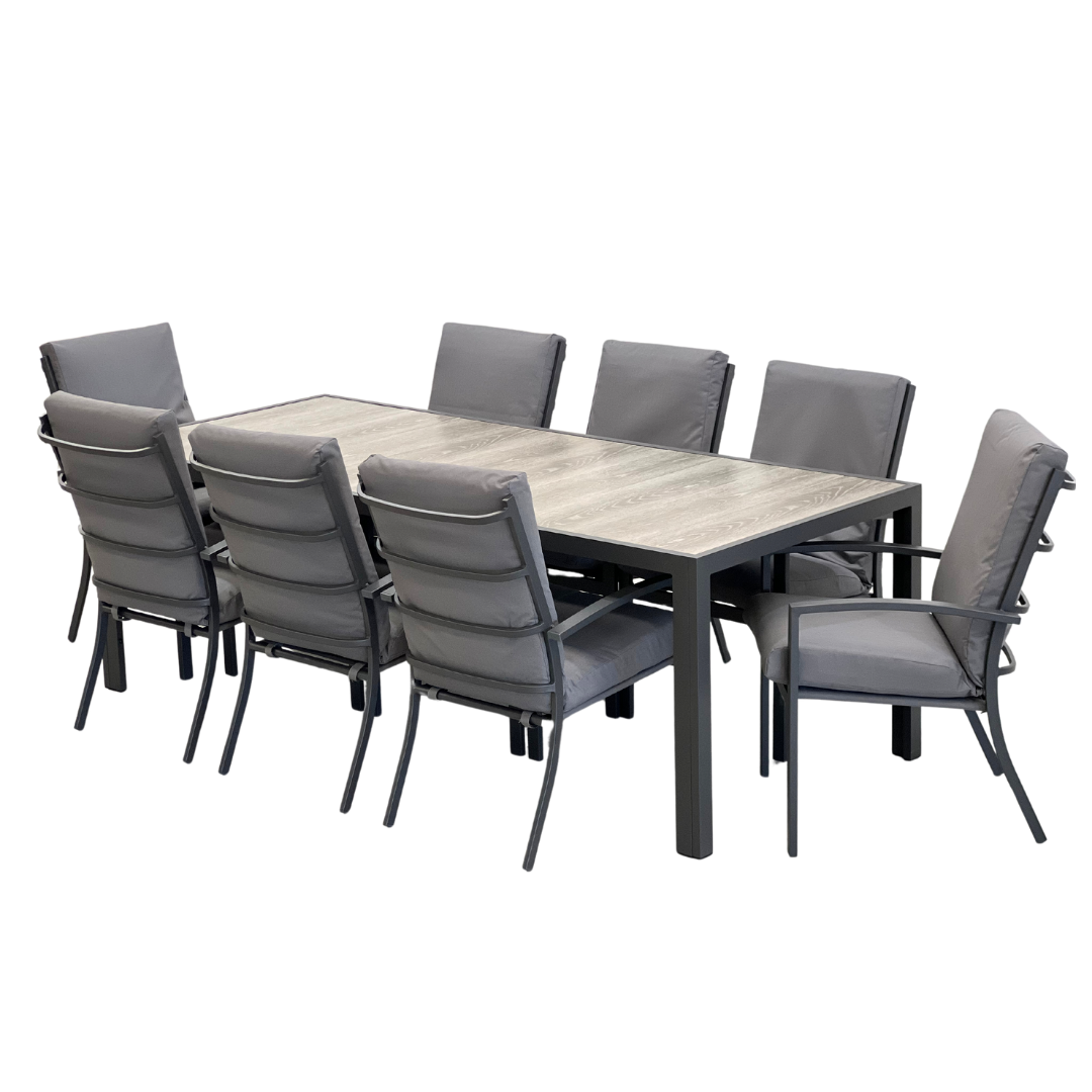 Ekaterina Outdoor Dining Table 2170 | Gunmetal