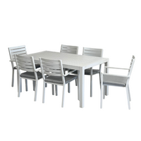 Mayfair Cushioned Outdoor Dining Chair White