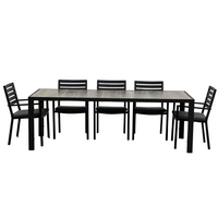 Ekaterina Outdoor Dining Table 2170 | Gunmetal