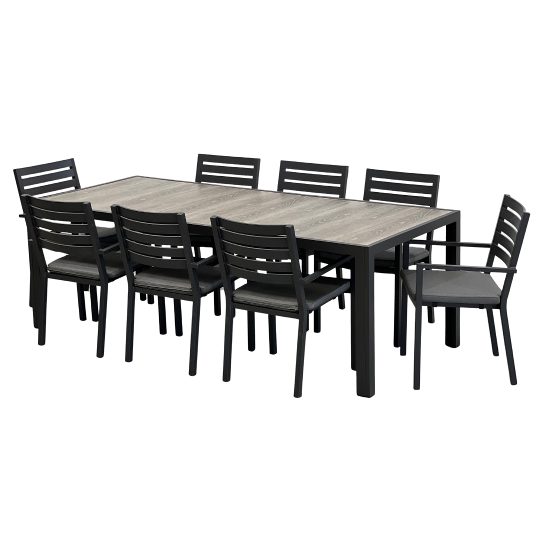 Ekaterina Outdoor Dining Table 2170 | Gunmetal