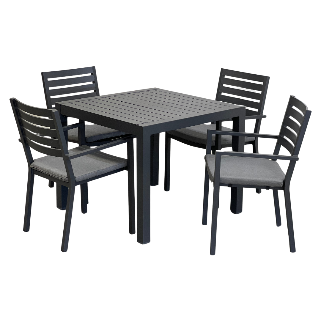 Matzo Outdoor Table Square 900 x 900 Grey