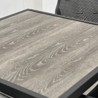 Ekaterina Outdoor Dining Table Square 900 x 900 | Gunmetal