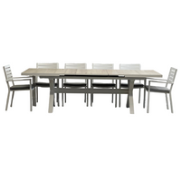 Sultan Mayfair 11 Piece Outdoor Dining Setting | White