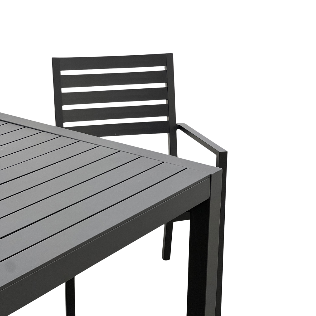 Matzo Mayfair 5 Piece Outdoor Dining Set 900 x 900 | Gunmetal