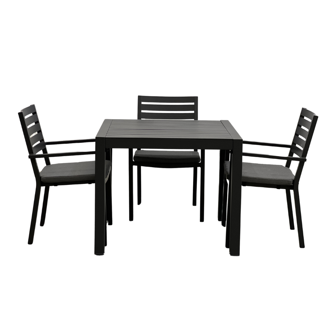 Matzo Mayfair 5 Piece Outdoor Dining Set 900 x 900 | Gunmetal