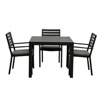 Matzo Mayfair 5 Piece Outdoor Dining Set 900 x 900 | Gunmetal