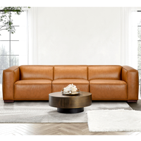 Riverstown 3.5 Seater Leather Sofa | Tan