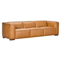 Riverstown 3.5 Seater Leather Sofa | Tan