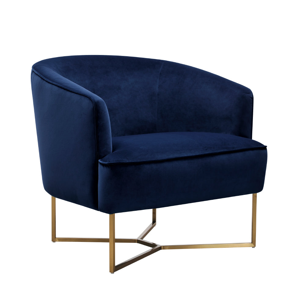 Romney Chair - Indigo Velvet