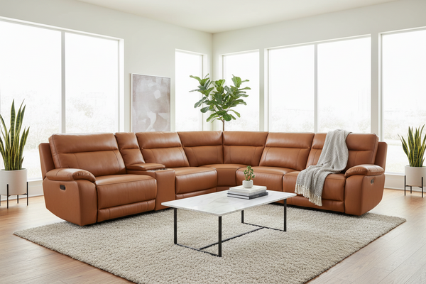 Sahara Electric Corner Leather Lounge