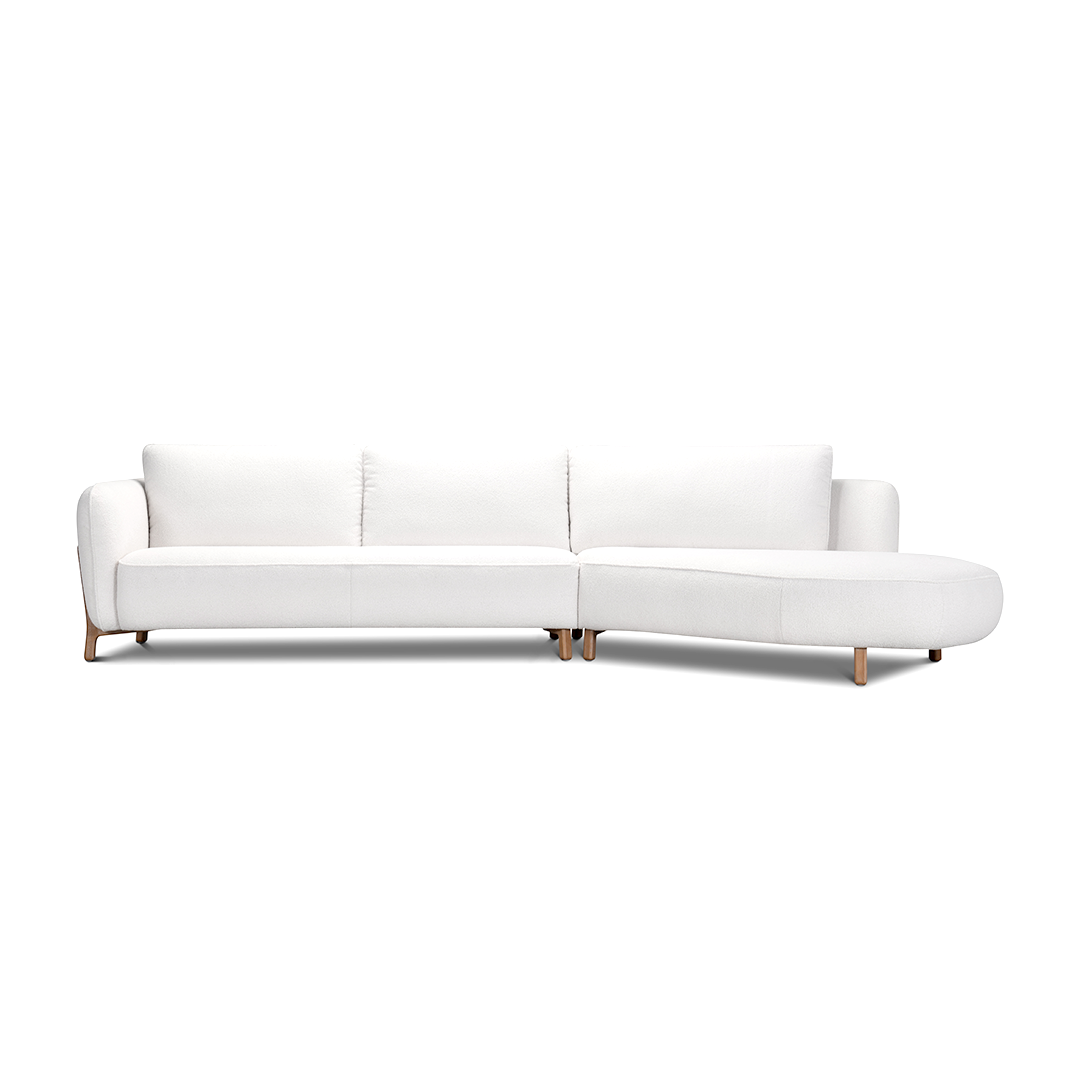 Swinford 3 Seater Chaise Sofa | Snow