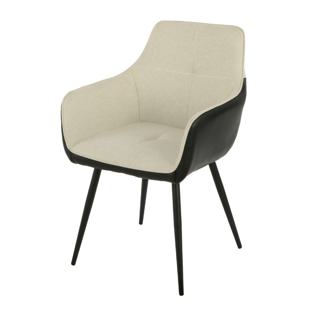 Taranto Dining Chair | Beige and Black